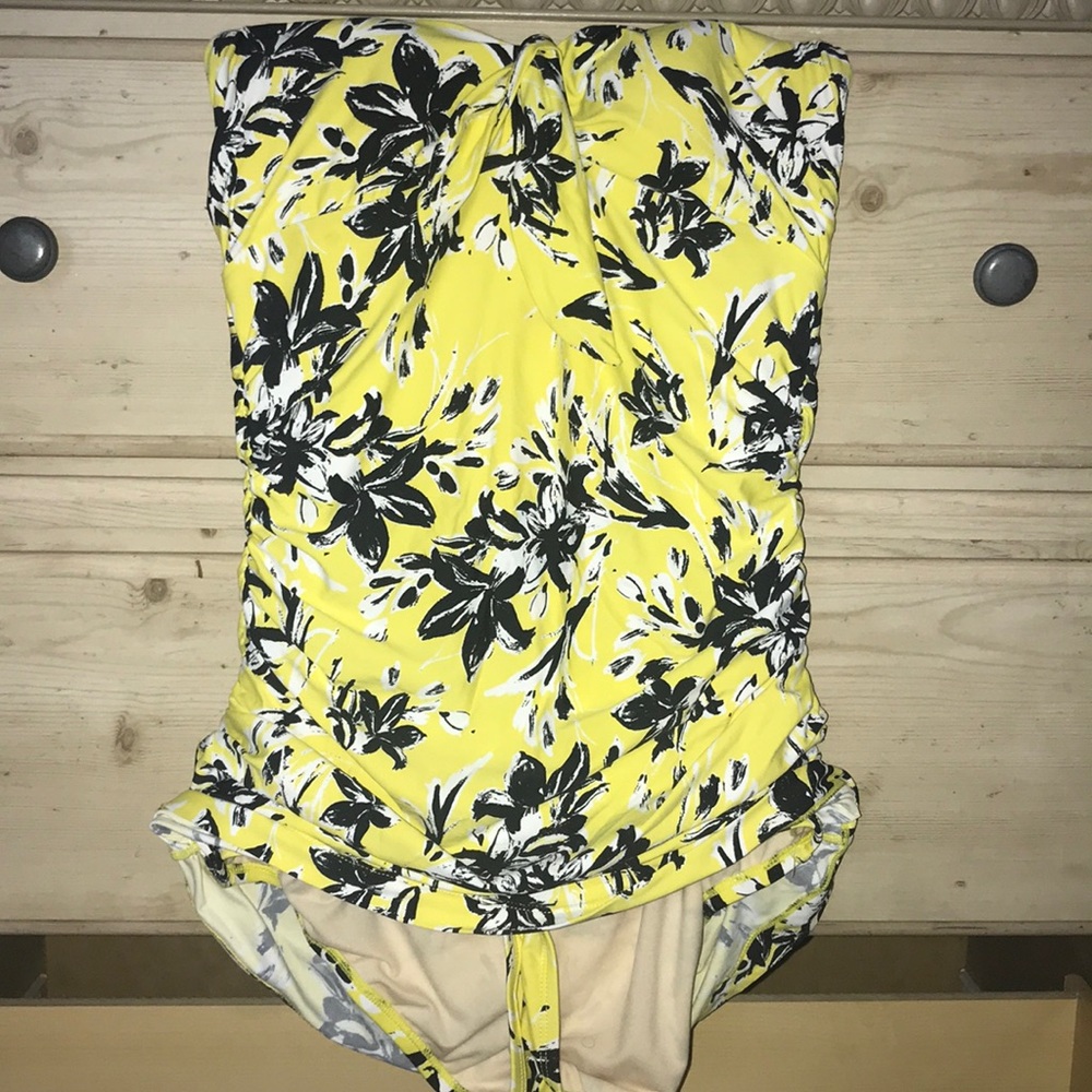 Vintage yellow bathing suit!